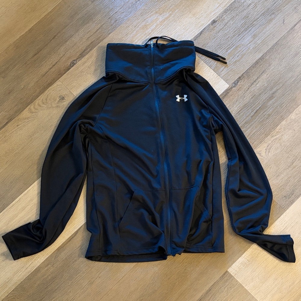 Under Armour Black Full-Zip Athletic Jacket